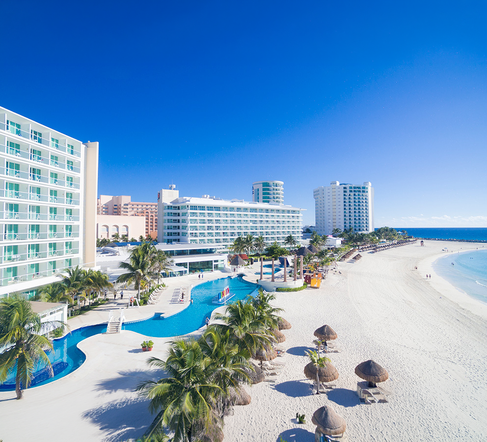 Vista del hotel Krystal Cancun