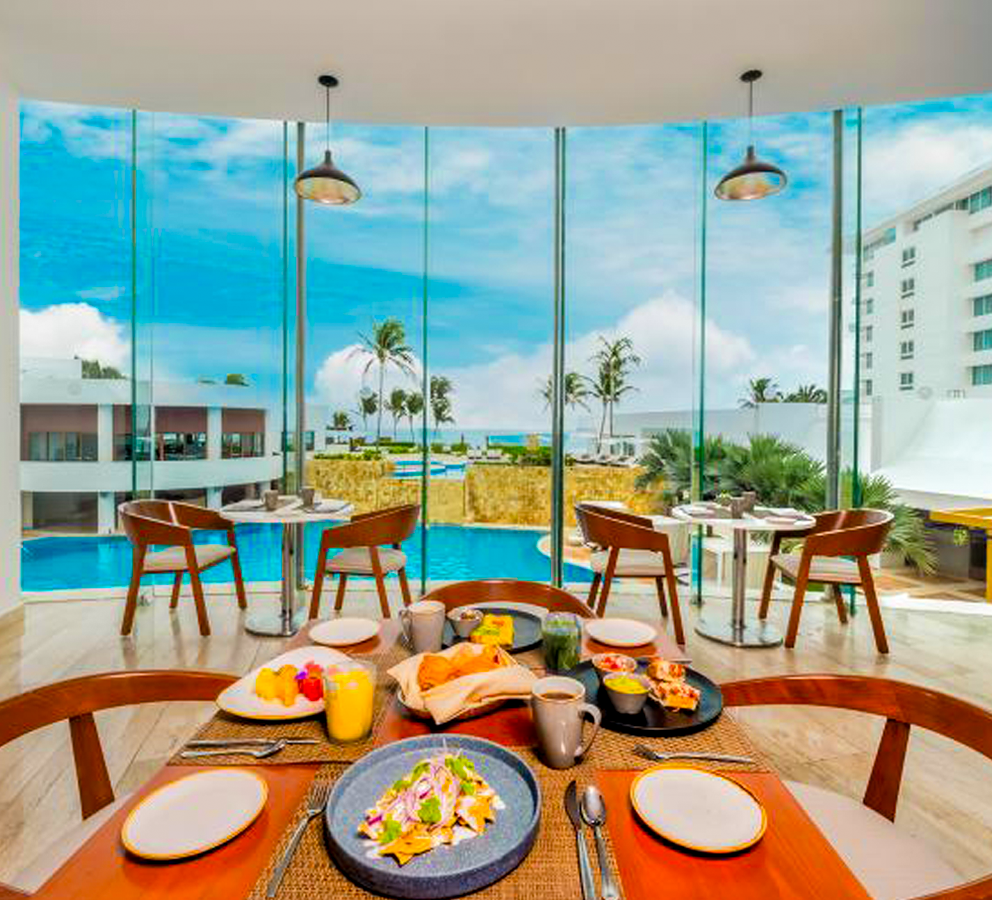 Restaurante hotel Krystal Cancun
